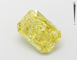 Aniva SI1 IGI 2.28CT 1.01CT ที่ได้รับการรับรอง4.26CT ตัดวงรีสีเหลืองสดใสปลูกในห้องปฏิบัติการที่ดีเยี่ยมเพชรสีเหลืองแฟนซี - Product Image 1