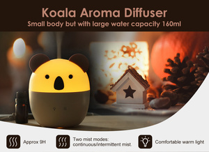 Difusores de aceites esenciales de 160ml, difusores de aromaterapia de dibujos animados para bebés, <span class=keywords><strong>humidificador</strong></span> de niebla fría con USB, apagado automático sin agua - Product Image 2
