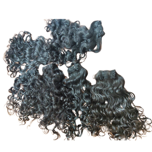 100% paquets de cheveux Remy indiens bruts naturels non transformés Extensions de cheveux humains vierges en vrac de cheveux humains fabriqués en Inde - Product Image 4
