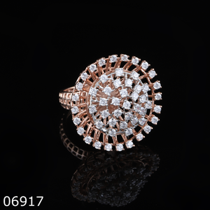 Bague de fiançailles en or rose plaqué or 14 carats avec diamant de laboratoire certifié taille brillant pour femmes, filles et adolescentes - Product Image 6