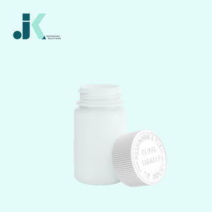 Bouteille de sirop HDPE 45ml carrée avec couvercle CR blanc Transparent Vietnam usine OEM ODM Service meilleure qualité M0779 - Product Image 1