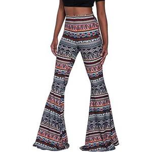 กางเกงขาบานสำหรับผู้หญิงกางเกงขาบานพิมพ์ลายดอกไม้มีสไตล์พรีเมี่ยมของ2025ขายส่งคุณภาพสูง - Product Image 1