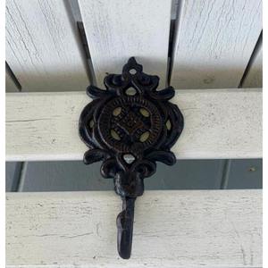 Crochet mural artistique en fonte avec motif d'oiseau fonctionnel pour décor de style cottage et besoins de suspension quotidiens en métal - Product Image 3