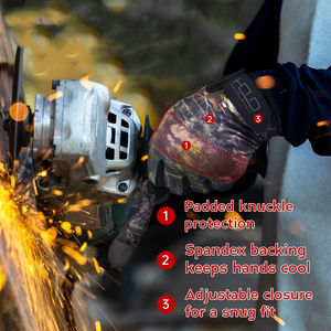 Recién llegado, artículo de tendencia, guantes de trabajo mecánicos con pantalla táctil, guantes de trabajo mecánicos acolchados y transpirables flexibles - Product Image 6