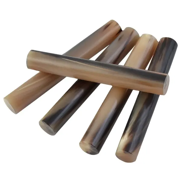 Real Buffalo Ox Horn Rolls For Seal & Stamp High quality natural buffalo horn polished color and buffalo horn roll