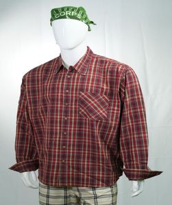 Chemise en flanelle à manches longues avec impression stylisée personnalisée pour hommes haute qualité 100% coton mode durable anti-rides respirant pour - Product Image 6