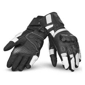 Gants de moto en cuir personnalisés, compatibles écran tactile, à doigts entiers, respirants, séchage rapide, hiver, protection des articulations rigides, unisexe, OEM Racing - Product Image 1