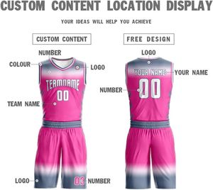 Ensemble de vêtements de basketball unisexe pour adultes, maillot de sport pour couple, uniforme d'équipe, antibactérien, sans manches, rayé, 100% polyester - Product Image 3