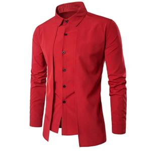 Customize <b>Men's</b> <b>Shirts</b> Like Two-Piece Business <b>Shirt</b> Long Sleeve Breathable Yarn Dyed Slim Fit Casual Formal Work <b>Shirt</b> - Product Image 3