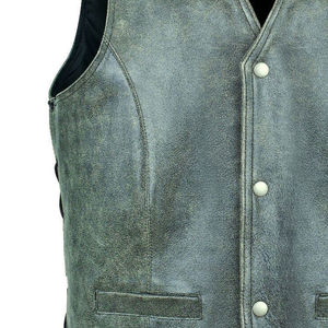 Nouvelle arrivée taille personnalisée nouveau style de gilet en cuir pour hommes meilleur design nouveau gilet en cuir à vendre fait hommes vêtements de plein air gilet en cuir - Product Image 2