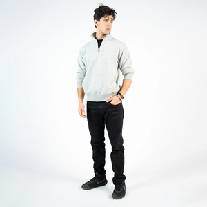 2025 Latest <b>Men's</b> Mid <b>Waist</b> Casual Tapered Fit <b>Jeans</b> Soft Cotton Stretch Breathable Washed Denim Modern Style Straight Style - Product Image 1