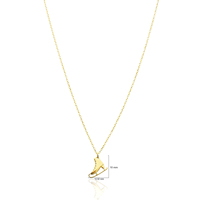 Skate Design hangerketting voor vrouwen, minimalistische vorm, Turkse groothandel, handgemaakt, 925 sterling zilveren sieraden