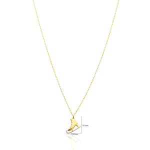 Collier pendentif design skate pour femme, forme minimaliste, bijoux turcs faits à la main en argent sterling 925, vente en gros - Product Image 2