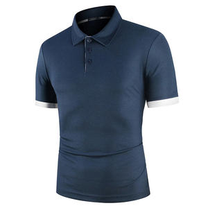 Fournisseur de gros bas prix 100% polyester polo de golf T-shirt pour hommes haute qualité logo brodé respirant polos de sport - Product Image 4