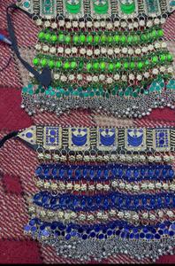 Ensemble de bijoux de mariage afghan de haute qualité conception personnalisée multicolore pour les fiançailles de fête nouveau Design bijoux en acier inoxydable - Product Image 5