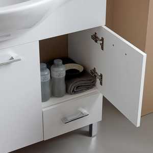 ตู้ห้องน้ำแบบตั้งพื้น Ravenna Sink ขนาด 105 ซม. พร้อมบานประตูสีขาวและลิ้นชัก รุ่นส่งออก ชุดห้องน้ำ - Product Image 4