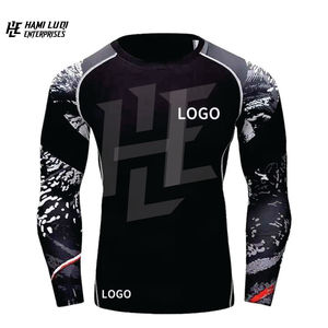 Venta al por mayor 2025 personalizado MMA Rash Guard sublimación personalizada impresa Bjj Rash Guard entrenamiento de lucha de alta calidad Rash Guard - Product Image 4