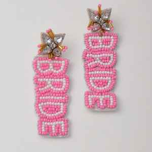 ต่างหูลูกปัดหลากดีไซน์สไตล์ยุโรปและอเมริกาชุดโบฮีเมียนสไตล์ตะวันตกคลาสสิกสำหรับงานแต่งงานชุบทอง - Product Image 3