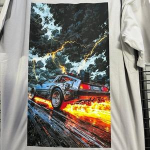 เสื้อยืดพิมพ์ลายโอเวอร์ไซส์สำหรับผู้ชาย สไตล์สตรีทแวร์ลำลองสุดเทรนดี้ พร้อมลายกราฟิกโดดเด่น ผลิตจากผ้าฝ้าย 100% เสื้อยืดผู้ชาย - Product Image 3