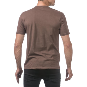 Nuevo alto cuello redondo hombro caído algodón moda desgaste estampado verano Pantalones cortos hombres camiseta personalizada de gran tamaño de alta calidad hombres camiseta - Product Image 5