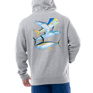 Sweatshirts à capuche personnalisés avec votre design, sweatshirts de pêche pour hommes pour un usage décontracté / sweatshirts à capuche pour hommes pour la pêche en plein air et le camping - Product Image 2