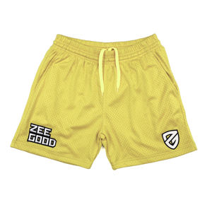 Short de basket-ball décontracté personnalisable pour hommes pour l'été 100% Polyester Double couche maille couleur unie Shorts de planche motif toile - Product Image 1