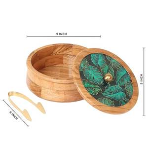 Boîte à roti en bois faite à la main avec bouton en laiton pour présentoir de table de luxe Boîte à roti en bois de créateur haut de gamme de HAND MADE CRAFT - Product Image 6