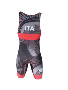 Singlet Deportivo Liso de Lucha Libre para Hombres Adultos, Entrenamiento, Spandex/Algodón 220g, Alta Calidad, Personalizable, Marca Privada, Color Personalizado - Product Image 4