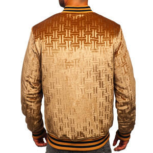 ขายส่งโลโก้ OEM ที่กําหนดเองพิมพ์แจ็คเก็ตบอมเบอร์สําหรับผู้ชาย / แพทช์เย็บปักถักร้อยผู้ชายถนนสูงแจ็คเก็ตบอมเบอร์สําหรับขาย - Product Image 2