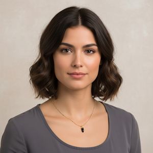 Collier pendentif en argent sterling plaqué or en forme de petit obus en onyx noir, chaîne à billes, bijoux romantiques pour fiançailles, mariage, fête - Product Image 4