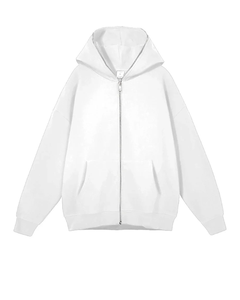 Venta al por mayor de lujo personalizado peso pesado Sudadera con capucha de gran tamaño de fabricación de algodón pesado 100% Terry Sudadera con capucha Zip Up - Product Image 5