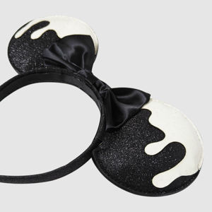 อุปกรณ์เสริมได้รับอนุญาตจากดิสนีย์มินนี่เมาส์ชุดหูฮาโลวีนที่คาดศีรษะพร้อมโบว์และหูกระต่ายสีดำอายุ3 + - Product Image 4