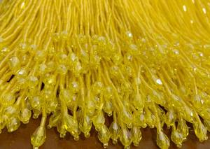 Ribete de cuentas con cristales para alta costura, trajes de baile, borla de cuentas tipo bugle para vestidos de baile latino. - Product Image 3