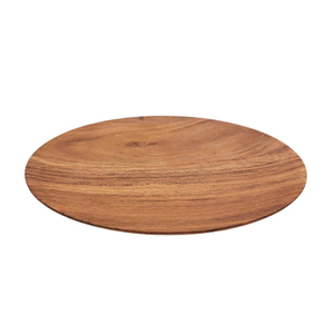 <b>Set</b> of 3 Acacia Wood Round Plate Natural Colour Large Size <b>Serving</b> Plate for Wedding & Hotels Decoration Customized - Product Image 6