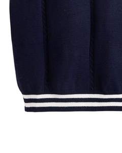 Pull d'uniforme scolaire confortable en mélange de coton, tissu doux et respirant, fournisseur de tricots - Product Image 6