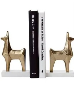 Luxury Gold Finish Pineapple Bookends Set Of 2 For Stylish Home Office And Bookshelf <b>Decoration</b> Accent Handcrafted From India - Product Image 5