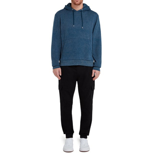 Sweat à capuche à carreaux délavé pour homme, 100 % coton, respirant, avec poches, dernière conception, fabriqué au Pakistan, vente en gros OEM - Product Image 3