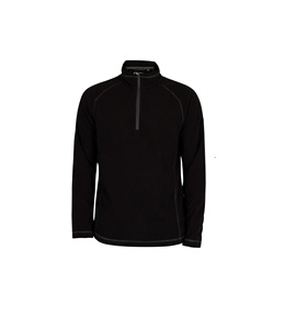 Sweat-shirt en molleton 100% coton à manches longues et demi-fermeture éclair pour hommes Logo personnalisé pull-over chaud Streetwear vente en gros de sweats à capuche - Product Image 1