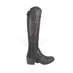 Chaps d'équitation en cuir de haute qualité parfaits pour les cavaliers Chaps d'équitation respirants et flexibles - Product Image 2