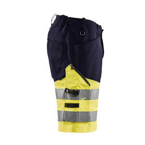 Customized Elastic Waist Canvas <b>Working</b> <b>Shorts</b> Construction Safety High Visibility Reflective Work-Wear Cargo <b>Shorts</b> - Product Image 4