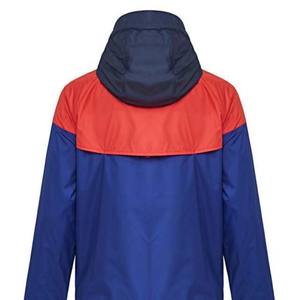High Quality Custom Hooded Men Windbreaker <b>Jacket</b> Waterproof Breathable <b>Packable</b> Contrast Color Patchwork Custom Design Anti-UV - Product Image 5