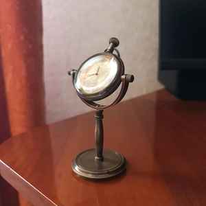 Reloj de escritorio de latón marítimo Victorian London Nautical Anchor Dial - Product Image 6