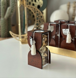 Quemador de Incienso Moderno de Madera con Caja de Almacenamiento Acrílica, Porta Incienso de Oud Árabe de Lujo, Decoración de Ramadán, Diseño Árabe para Uso en el Hogar del Golfo - Product Image 4