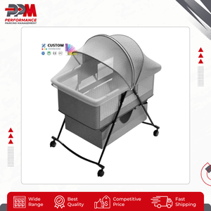 Nuevo diseño de juego de ropa de cama para bebé, cunas de Metal, camas columpio, cuna para recién nacidos de 0 a 3 años, niños para dormitorio, uso hospitalario - Product Image 4