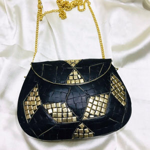 Bolso de mano hecho a mano de mosaico de metal de noche para damas Bolso de mano de mosaico de metal hecho a mano - Product Image 2