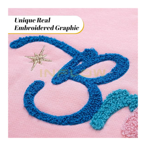 Sweat à capuche brodé en chenille pour femmes avec impression entièrement personnalisée Hoodies Street Wear décontracté tricoté personnalisé sweats à capuche unis pour femme - Product Image 2