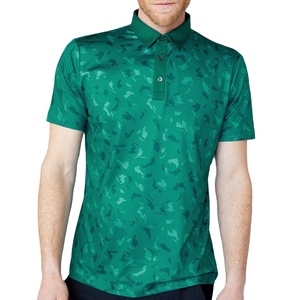 Chemises polo ajustées, col rond, fitness, sublimation intégrale, chemises de sport personnalisées, polo de sport pour hommes, OEM - Product Image 1
