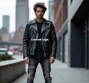 Chaqueta de cuero de diseño personalizado de lujo Fabricante de moda Chaqueta de cuero a medida Fabricante de moda personalizado - Product Image 6