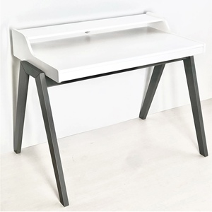 WELL HOME 'Nere' Escritorio para computadora blanco con patas grises 110x86x75cm - Product Image 4