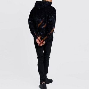Ventes en gros de sweats à capuche unisexes en molleton de coton lourd brodés, logo personnalisé, surdimensionnés, lavés à l'acide, pull d'hiver - Product Image 4